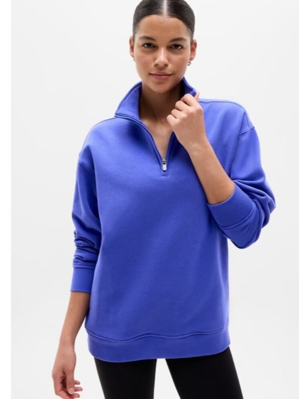 ATHLETA Forever Fleece 1/4 Zip Sweatshirt NWT